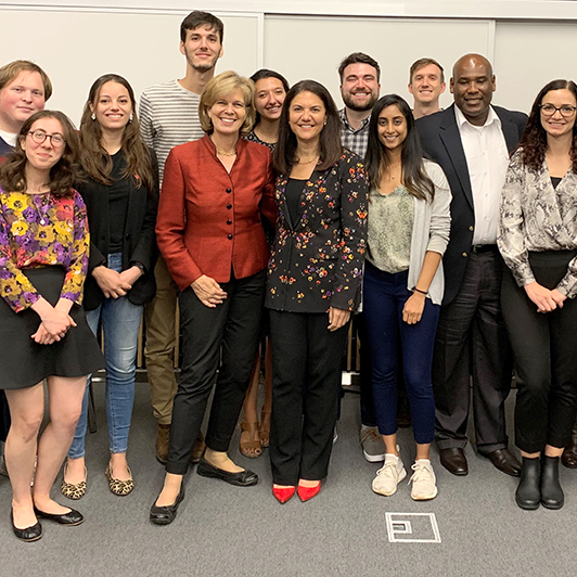 Fels students were pleased to welcome Mary Ellen Iskenderian to campus on Thursday, October 3 for our Public Policy in Practice speaker series.