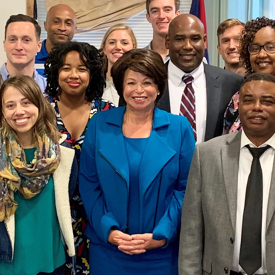 A Public Policy in Practice event featured Valerie Jarrett, former senior advisor to President Barack Obama, in conversation with Fels Distinguished Fellow Elizabeth Vale.