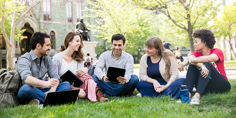 Penn’s tree-lined campus is officially recognized as an arboretum. Ample green space and gardens make it inviting to have class outside!