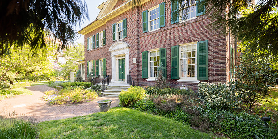 The Fels mansion, gifted to Penn by the Samuel S. Fels Fund in 1950, is where Executive MPA students gather for Fels Executive Weekend events.