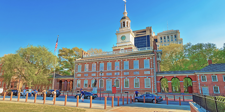 A World Heritage site, Philadelphia’s Independence Hall is where the Declaration of Independence and the US Constitution were drafted and signed. 