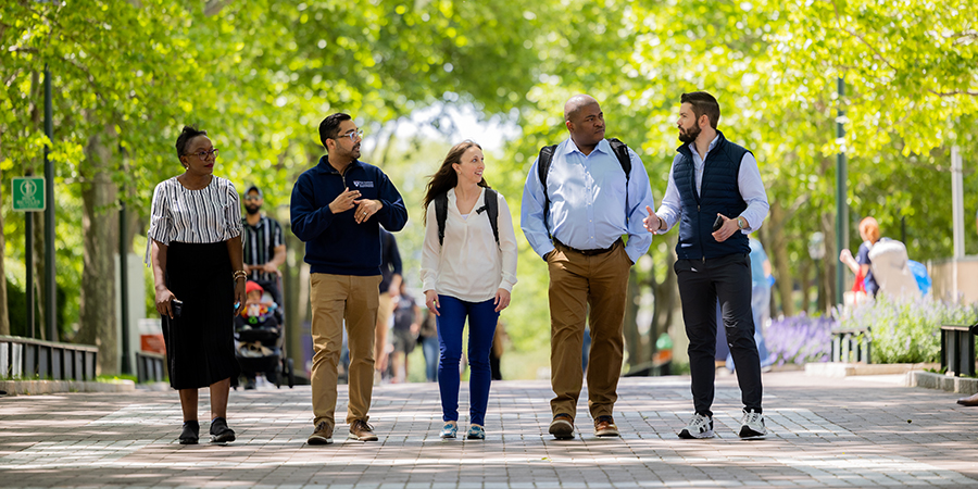 Penn’s tree-lined campus is officially recognized as an arboretum. Ample green space and gardens make it inviting to have class outside!