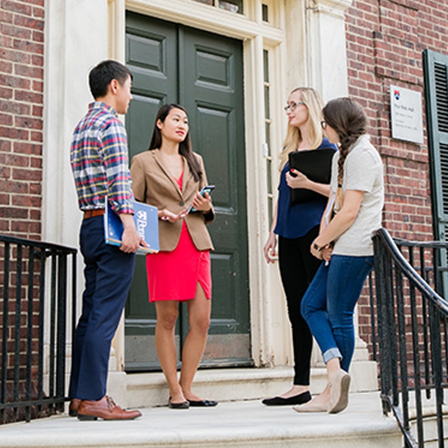 Photo of Fels students on campus